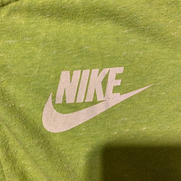 Nike Neon green zip up sweater - Picture 2 of 4